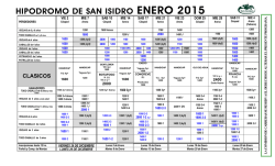 HIPODROMO DE SAN ISIDRO ENERO 2015 - Hip&oacute;dromo de SAN