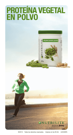 Prote&iacute;na Vegetal en Polvo y Batidos XS - Amway