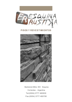 cat&aacute;logo - Esquina Rustika