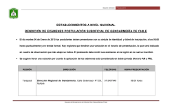 establecimientos a nivel nacional rendici&oacute;n de ex&aacute;menes
