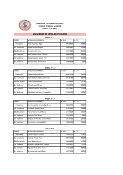 VII - Cusco - Colegio de Enfermeros del Per&uacute;