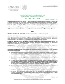 Agroproducci&oacute;n Integral - Sagarpa