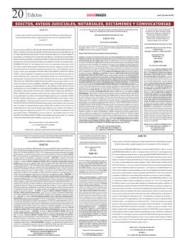 edictos, avisos judiciales, notariales, dict&aacute;menes y convocatorias