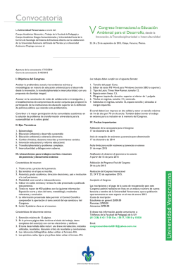 Congreso Internacional de Educaci&oacute;n Ambiental para el Desarrollo