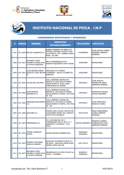 ESTABLECIMIENTOS APROBADOS-2013.xlsx - Instituto Nacional