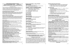 Orario / Schedule Bautismo del Se&ntilde;or &ndash; enero 11 de 2015