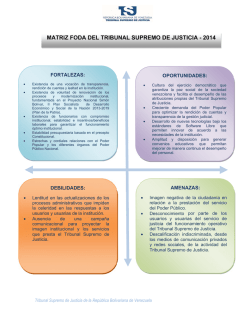 Matriz FODA TSJ 2014