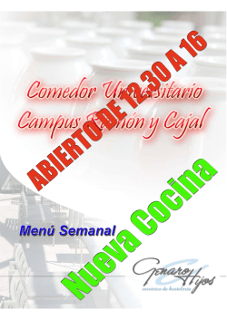 comedor universitario campus ramon y cajal - Genaro e Hijos