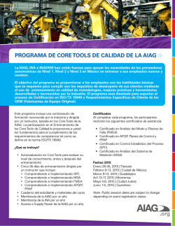 .org PROGRAMA DE CORE TOOLS DE CALIDAD DE LA AIAG