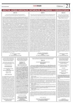 edictos, avisos judiciales, notariales, dict&aacute;menes y convocatorias