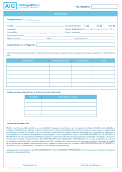 Formulario de Reembolso