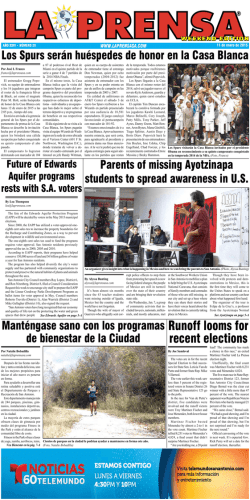 Runoff looms for recent elections - La Prensa De San Antonio