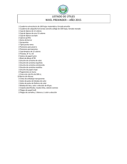 descargue lista de &uacute;tiles a&ntilde;o 2015 - Colegio San Crist&oacute;bal