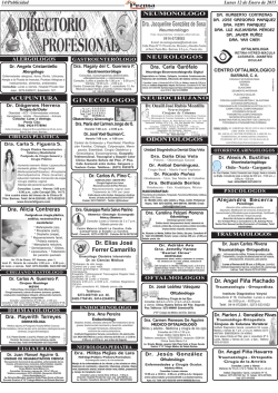 Directorio Profesional NUEVO - La Prensa de Barinas
