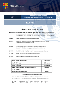 ELCHE - FC Barcelona