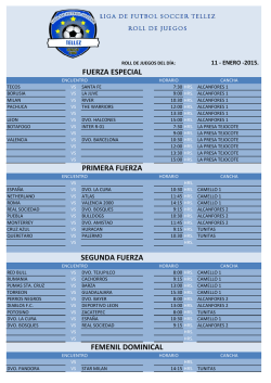 FUERZA ESPECIAL PRIMERA FUERZA SEGUNDA - ligatellez.com