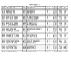 HORARIOS 2014-3