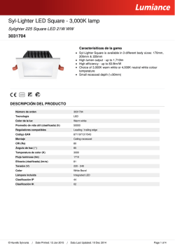 Hoja de datos - Havells Sylvania
