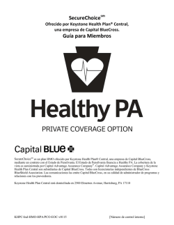 CHIP Member Handbook - Capital Blue Cross