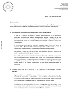 Circular modificaciones tramitaci&oacute;n y fiscalidad de comercio exterior