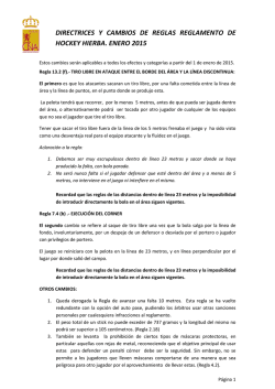 DIRECTRICES ENERO 2015 HOCKEY HIERBA