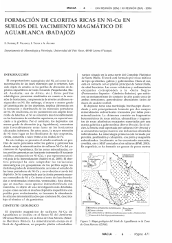 FORMACI&Oacute;N DE CLORITAS RICAS EN Ni-Cu EN SUELOS DEL