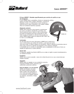Casco ADVENT&reg; www.bullard.com