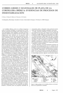 cobres grises y sulfosales de plata de la cordillera ib&eacute;rica