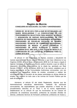 Modelo de Orden - Diario de un Interino No Preferente