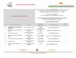 Secretar&iacute;a de Educaci&oacute;n P&uacute;blica III. DIRECTORIO - Transparencia