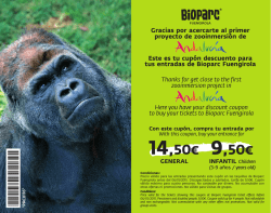Desc&aacute;rgate este cup&oacute;n - Bioparc Fuengirola