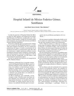 Hospital Infantil de M&eacute;xico Federico G&oacute;mez - ResearchGate