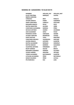 NOMINA DE GANADORES YO ELIJO MI PC - Colegio Marquel