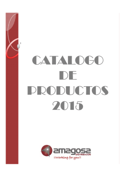 Cat&aacute;logo - amagosa