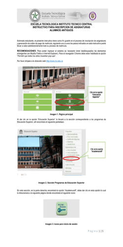 Instructivo de Inscripci&oacute;n de Asignaturas para Estudiantes Antiguos