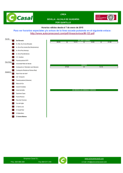 Para ver horarios especiales y/o avisos de la l&iacute;nea acceda pulsando