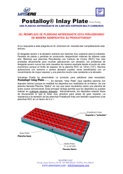 &iquest;EL REEMPLAZO DE PLANCHAS ANTIDESGASTE ESTA - maserg