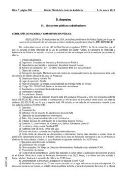 5. Anuncios - Junta de Andaluc&iacute;a