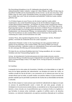 Die Entwicklung Kolumbiens ist im 20. Jahrhundert - Insel14.de