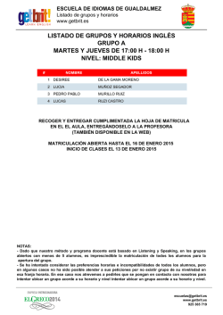 ESCUELA DE IDIOMAS DE GUALDALMEZ - Get brit!