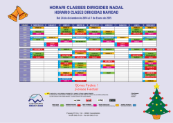 Desc&aacute;rgate horario Festivos y Navidad - Club Deportivo Avv Gran
