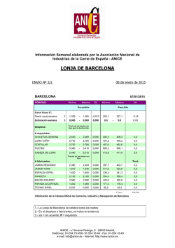 LONJA DE BARCELONA - APIC