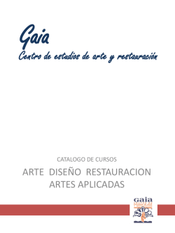 Folleto de todos los cursos - Gaia