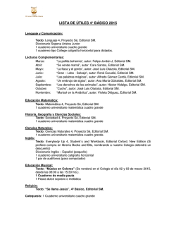 4&ordm;B&aacute;sico - El Carmen Teresiano