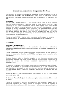 Contrato de Alojamiento Compartido (Hosting) - Dise&ntilde;o web C&oacute;rdoba