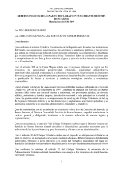 Sujetos pasivos realizaran declaciones mediante debito - Taxfincorp