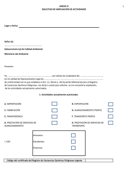 Anexo H - Ministerio del Ambiente