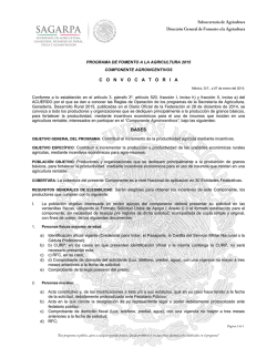 Agroincentivos - Sagarpa