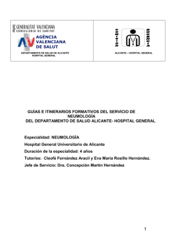 ag&egrave;ncia valenciana de salut gu&iacute;as e itinerarios formativos del