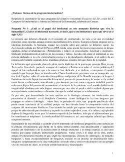 1 1 &iquest;Podemos fiarnos de la progres&iacute;a intelectualista? Respuesta al